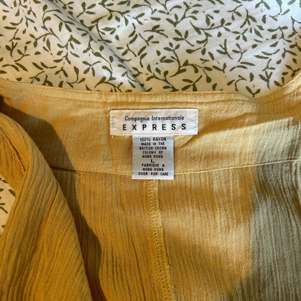 Vintage Express Golden Yellow Blouse